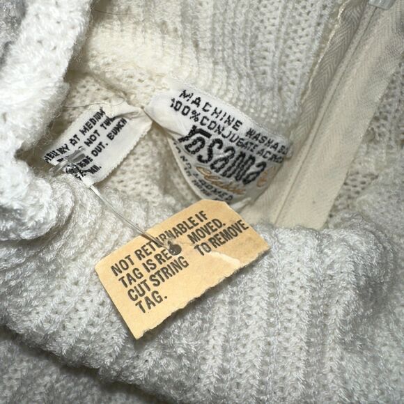 Rosanna Classic Acrylic Cable Knit Sweater NOS The Denver Dry Goods 60s Vintage - Picture 9 of 9